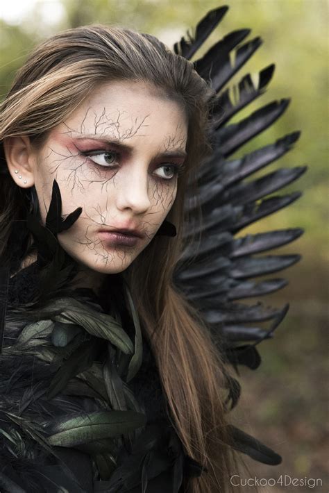 halloween angel makeup|beautiful dark angel makeup.